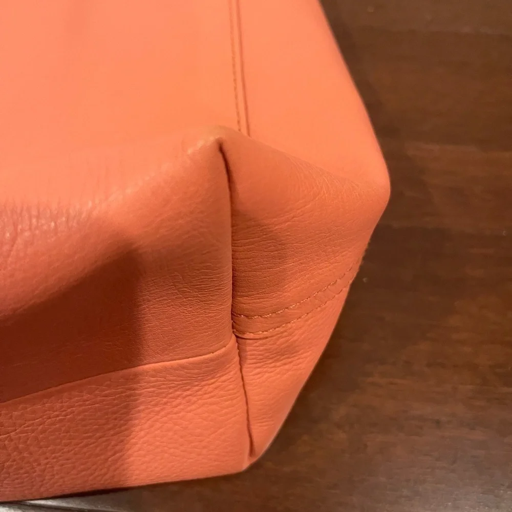guc madewell medium transport tote in spiced rose Leather Tote adjustable strap